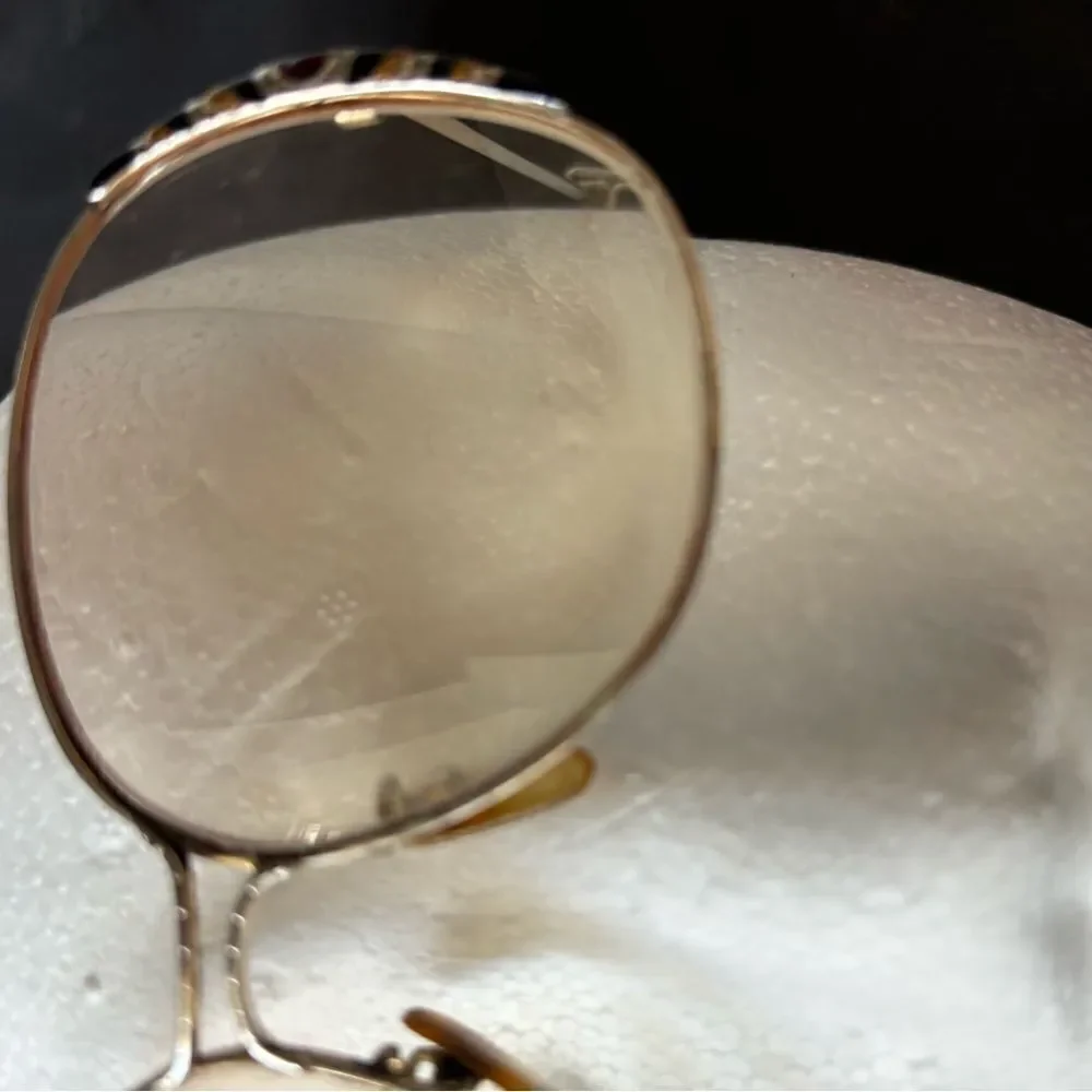 Vintage eyeglasses stunning stone gem ruby gold Tura Mod Rhinestones glasses y2k